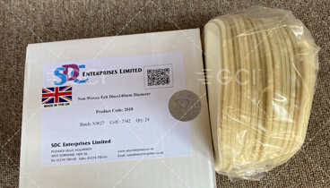 SDC Martindale Wool Felt Discs | Non Woven 140mm